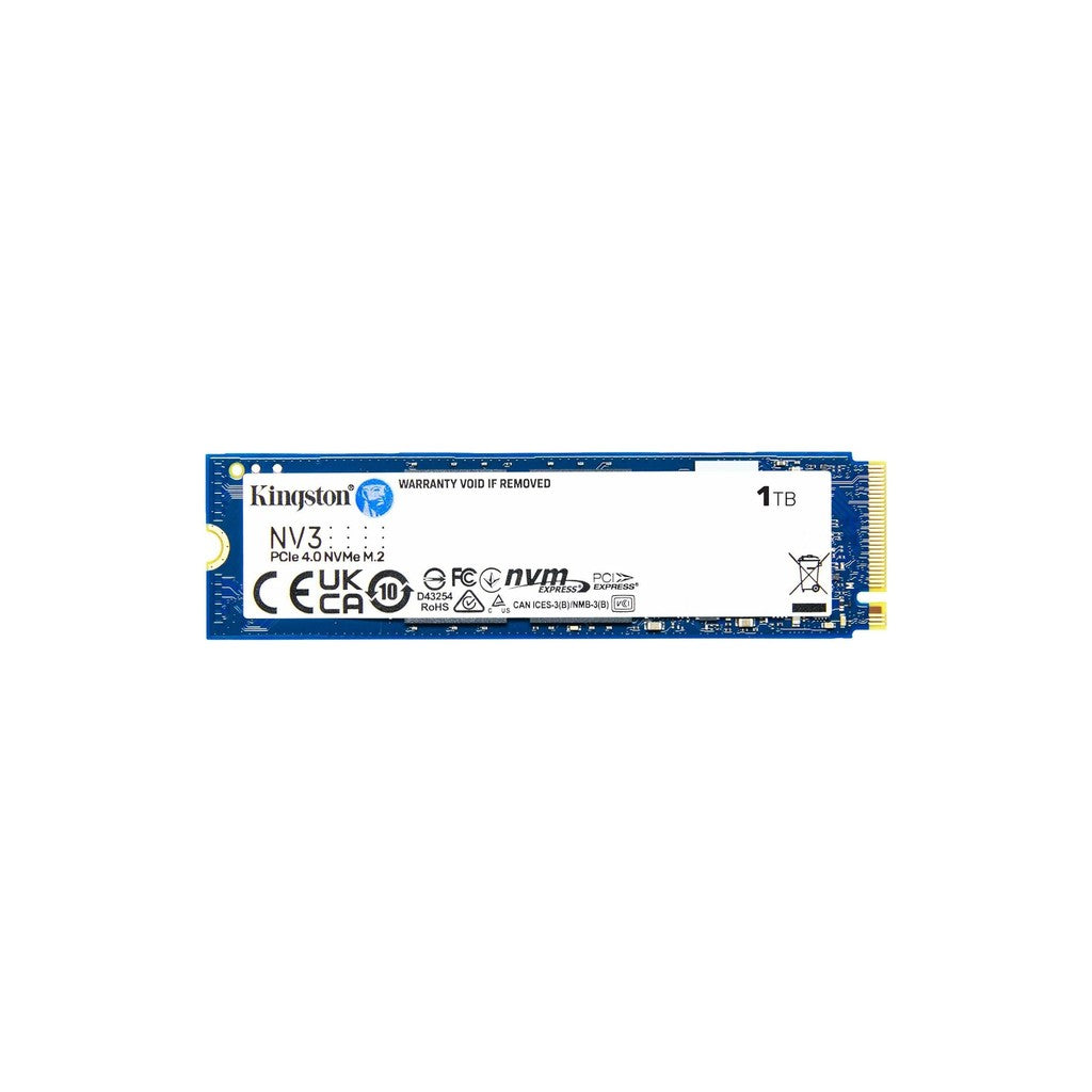 Kingston NV3 1TB 6000MB/s PCIe 4.0 M.2 NVMe SSD