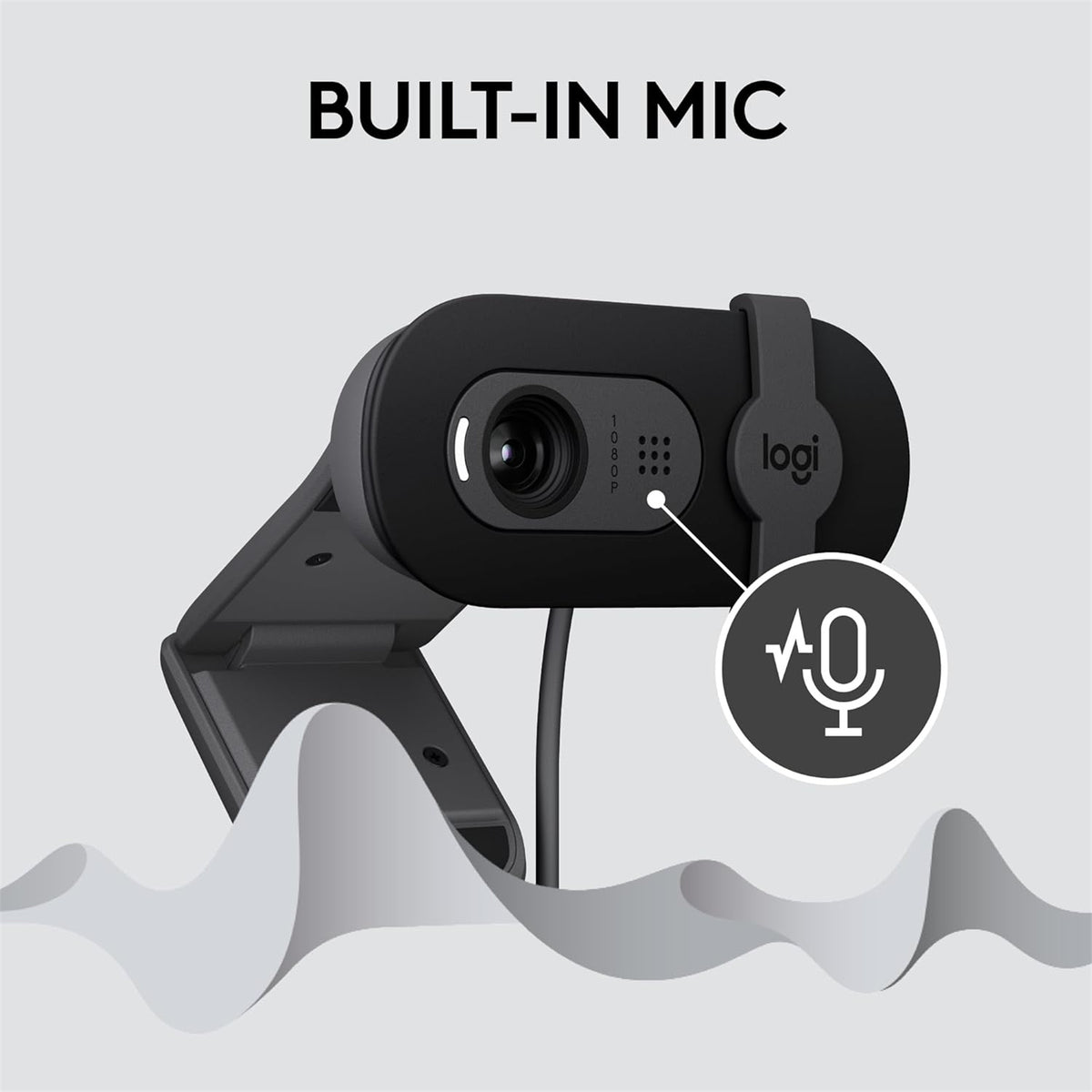 Logitech Brio 100 FHD HDR Webcam - Graphite