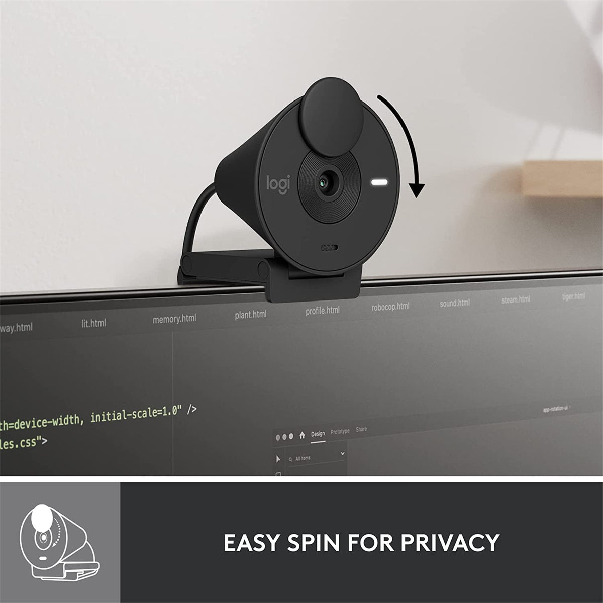 Logitech Brio 300 FHD HDR Webcam - Graphite