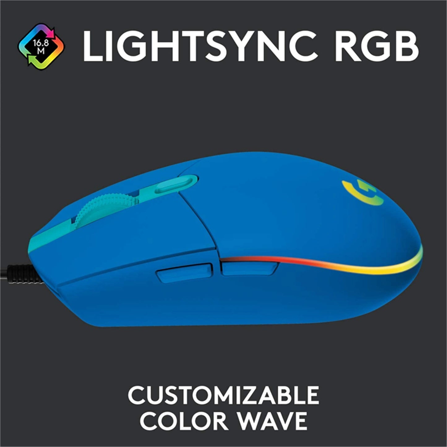 Logitech G203 LIGHTSYNC RGB Gaming Mouse - Blue