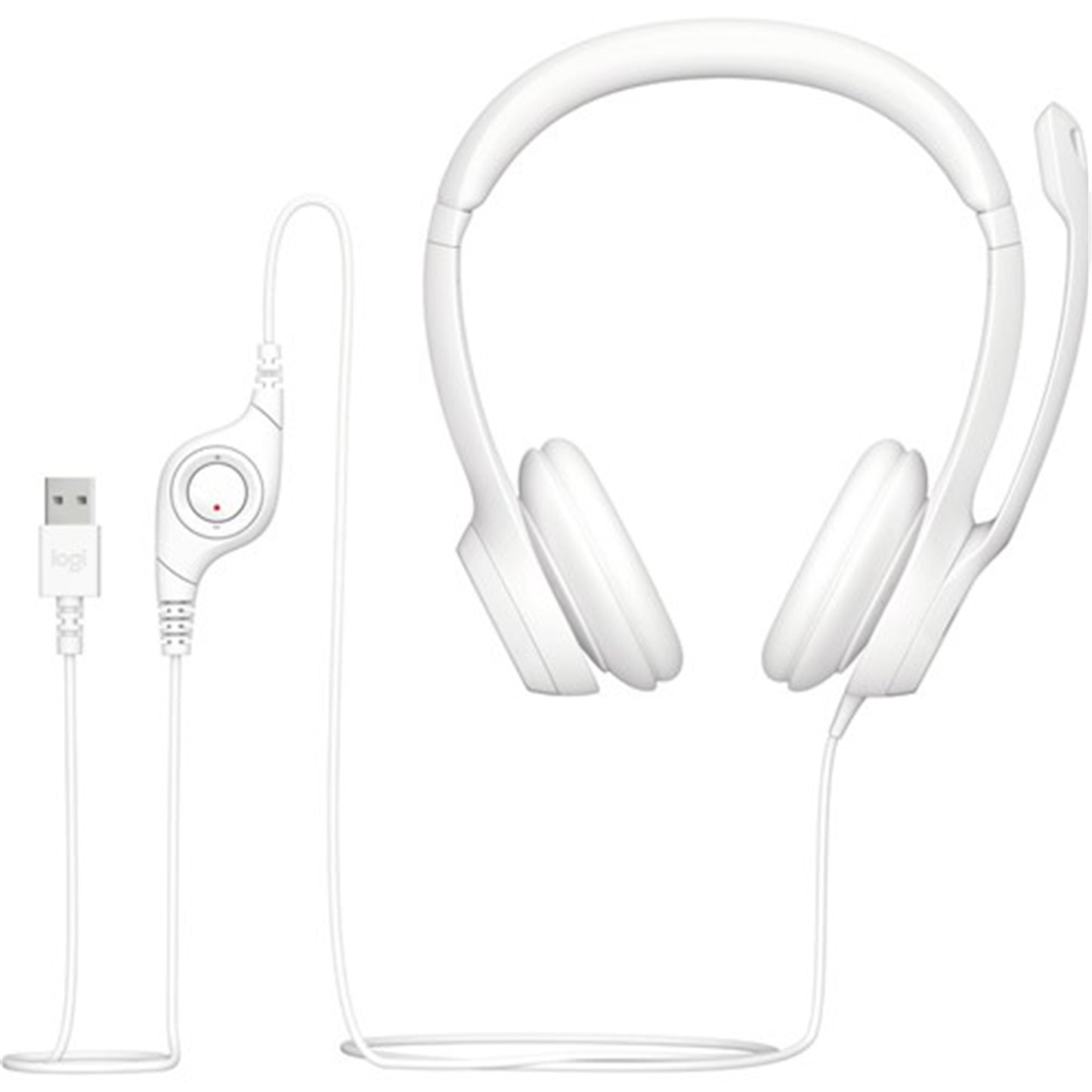 Logitech H390 Headset - Off White