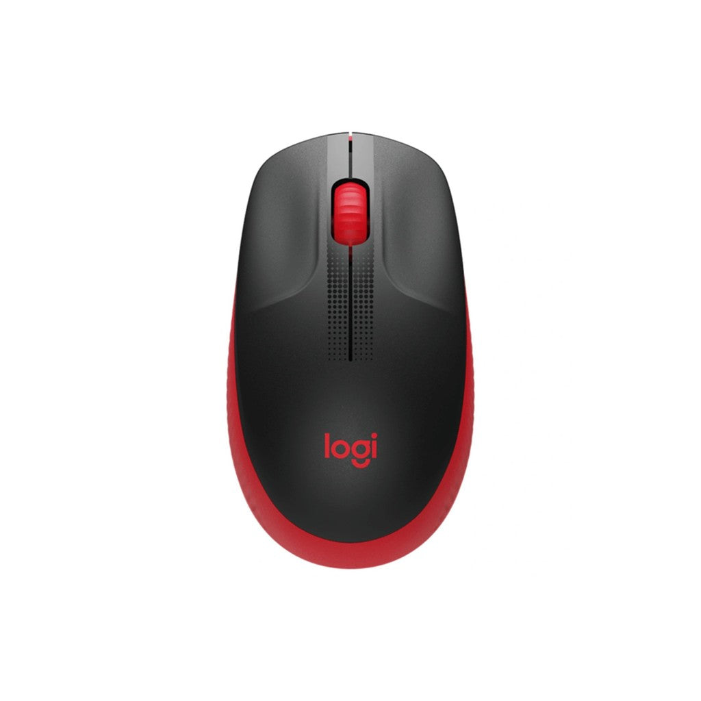 Logitech M190 Full Size Wireless Mouse - Red
