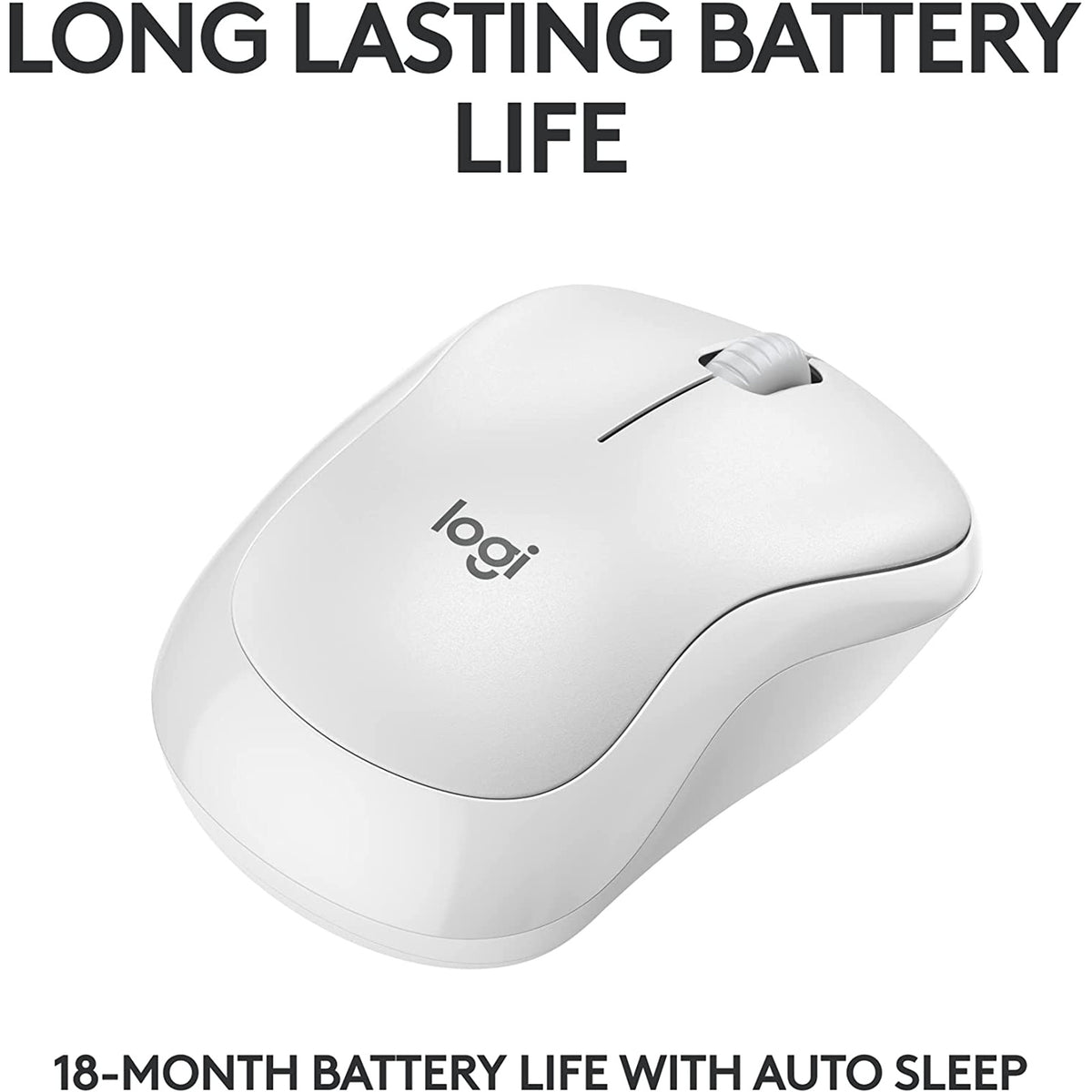 Logitech M240 Silent Bluetooth Mouse - Off White