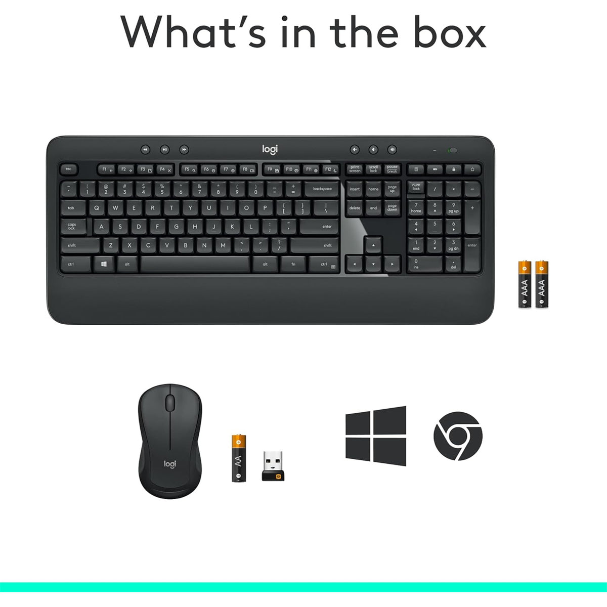 Logitech MK540 Wireless Advanced Keyboard & Mouse Combo