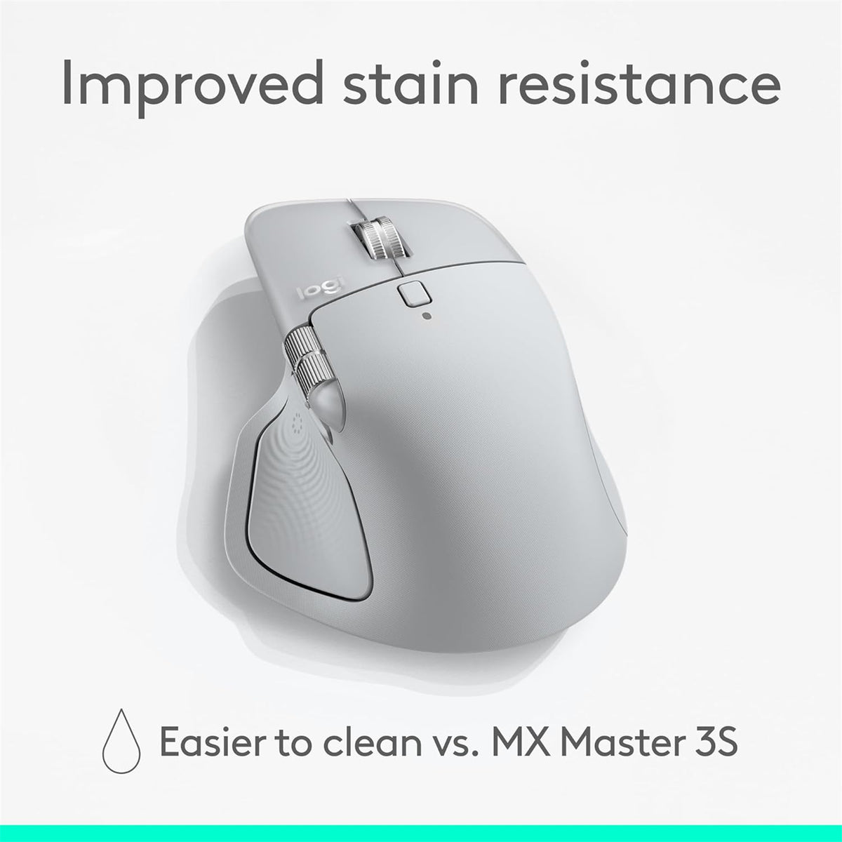 Logitech MX Master 4 Wireless Mouse - Pale Grey