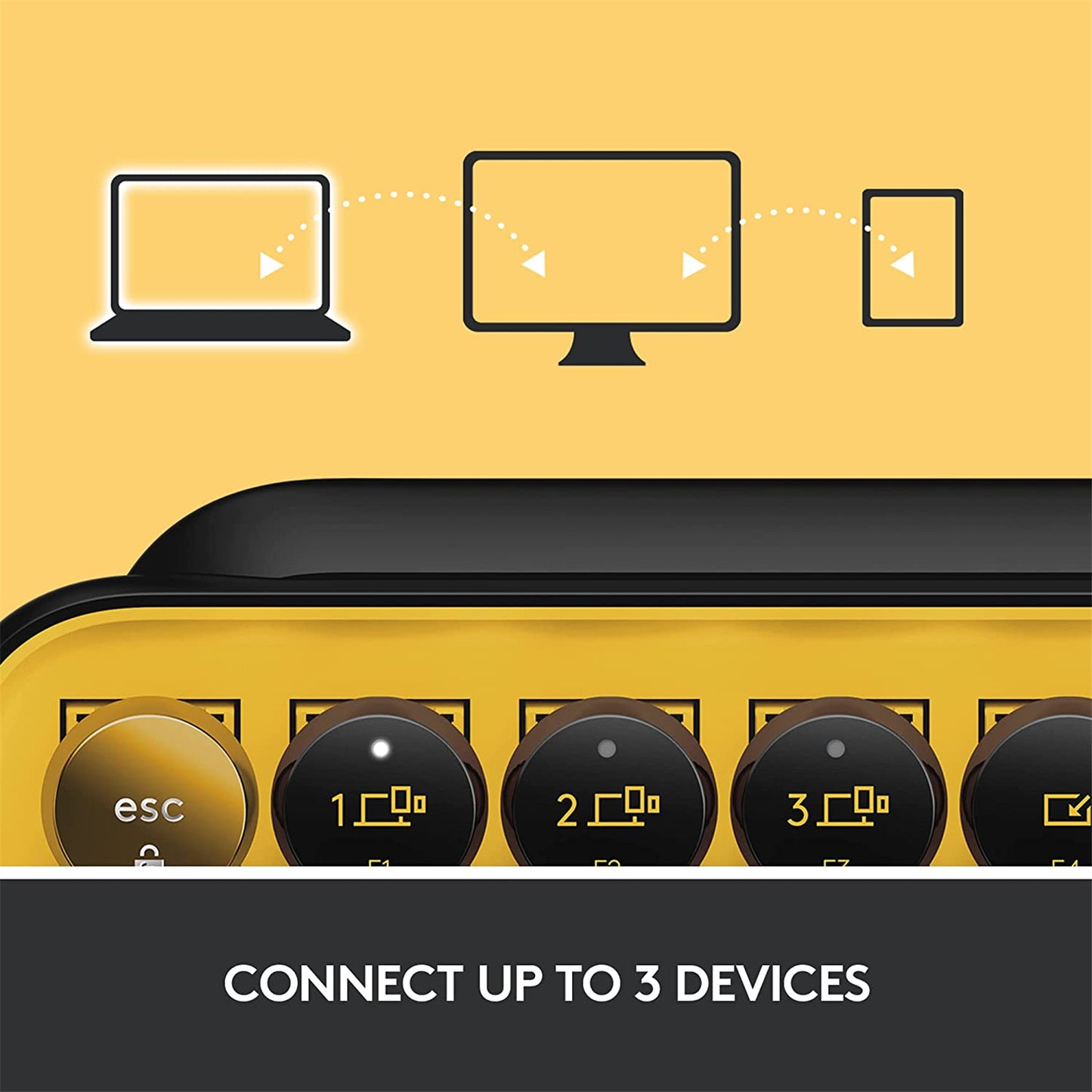 Logitech POP Keys Wireless Mechanical Keyboard with Customizable Emoji Keys