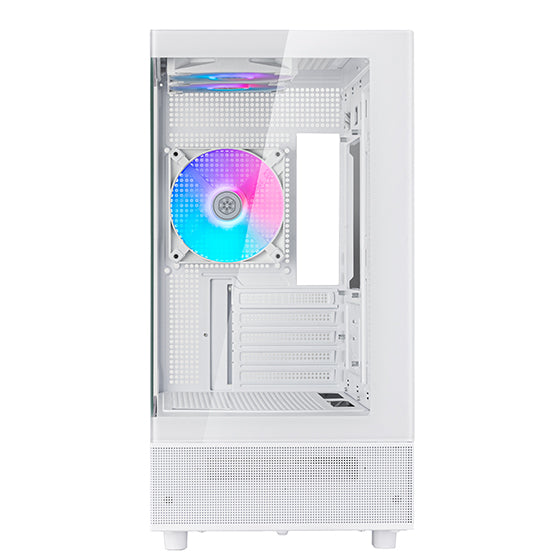 SilverStone Lucid 04 mATX White Mid Tower Case