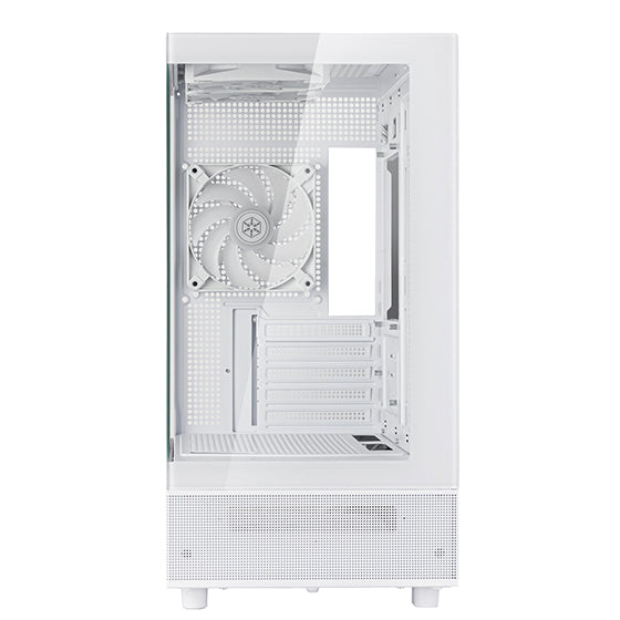SilverStone Lucid 04 mATX White Mid Tower Case