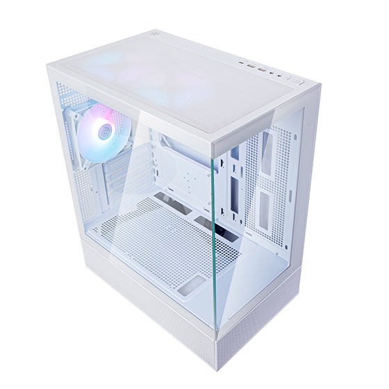 SilverStone Lucid 04 mATX White Mid Tower Case