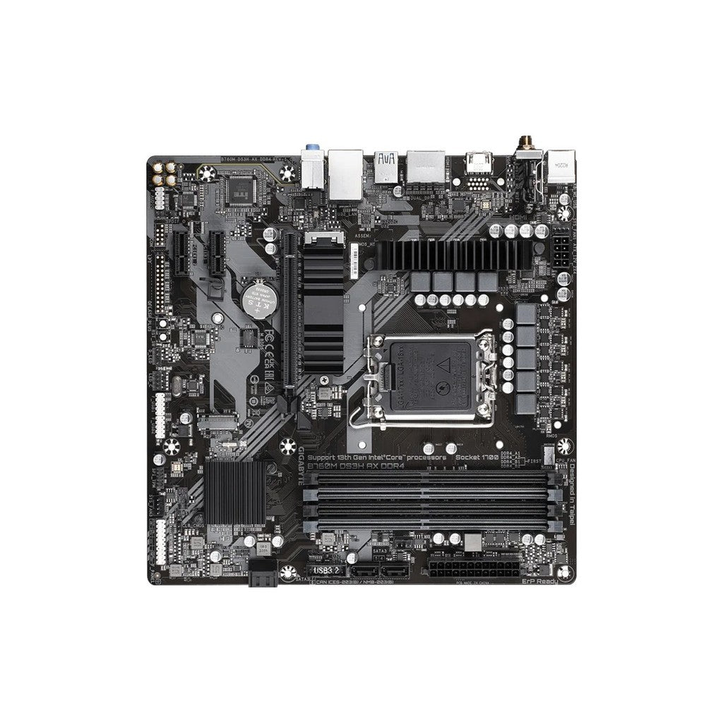 Gigabyte B760M-DS3H AX DDR4 mATX LGA1700 Motherboard
