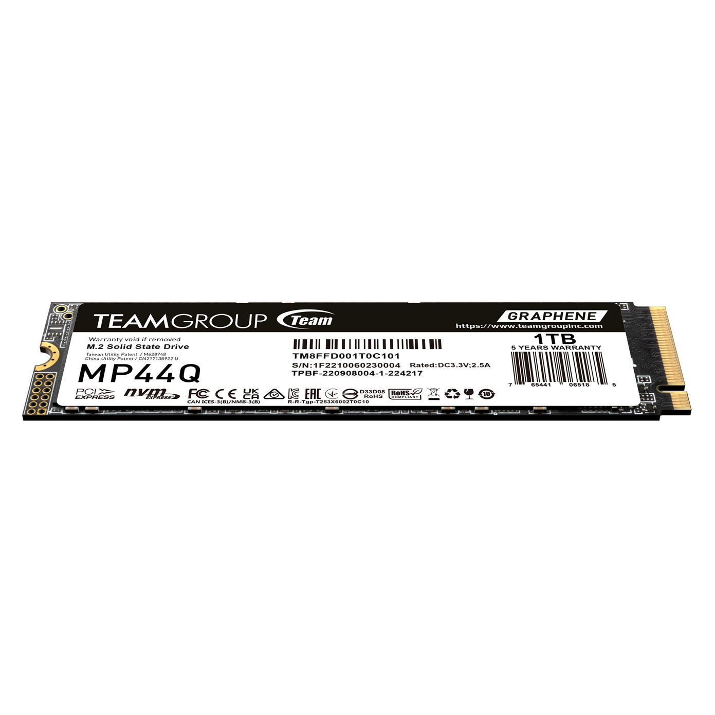 TeamGroup MP44Q 1TB 7400MB/s PCIe 4.0 M.2 NVMe SSD