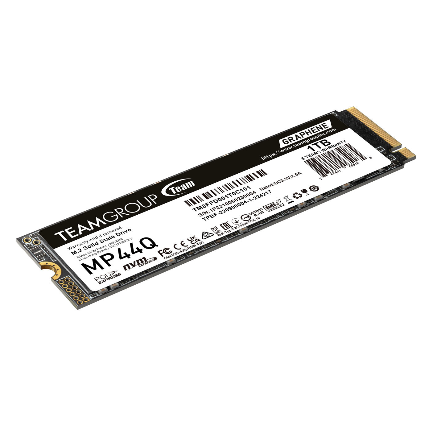 TeamGroup MP44Q 1TB 7400MB/s PCIe 4.0 M.2 NVMe SSD