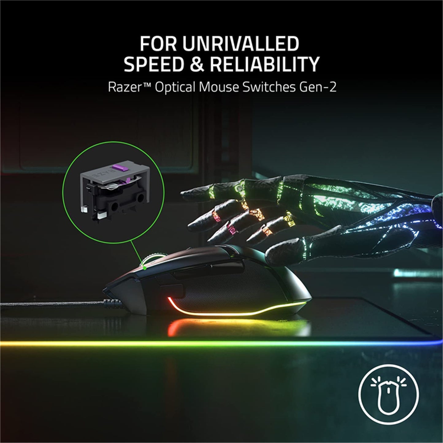 Razer Basilisk V3 Ergonomic RGB Wired Gaming Mouse