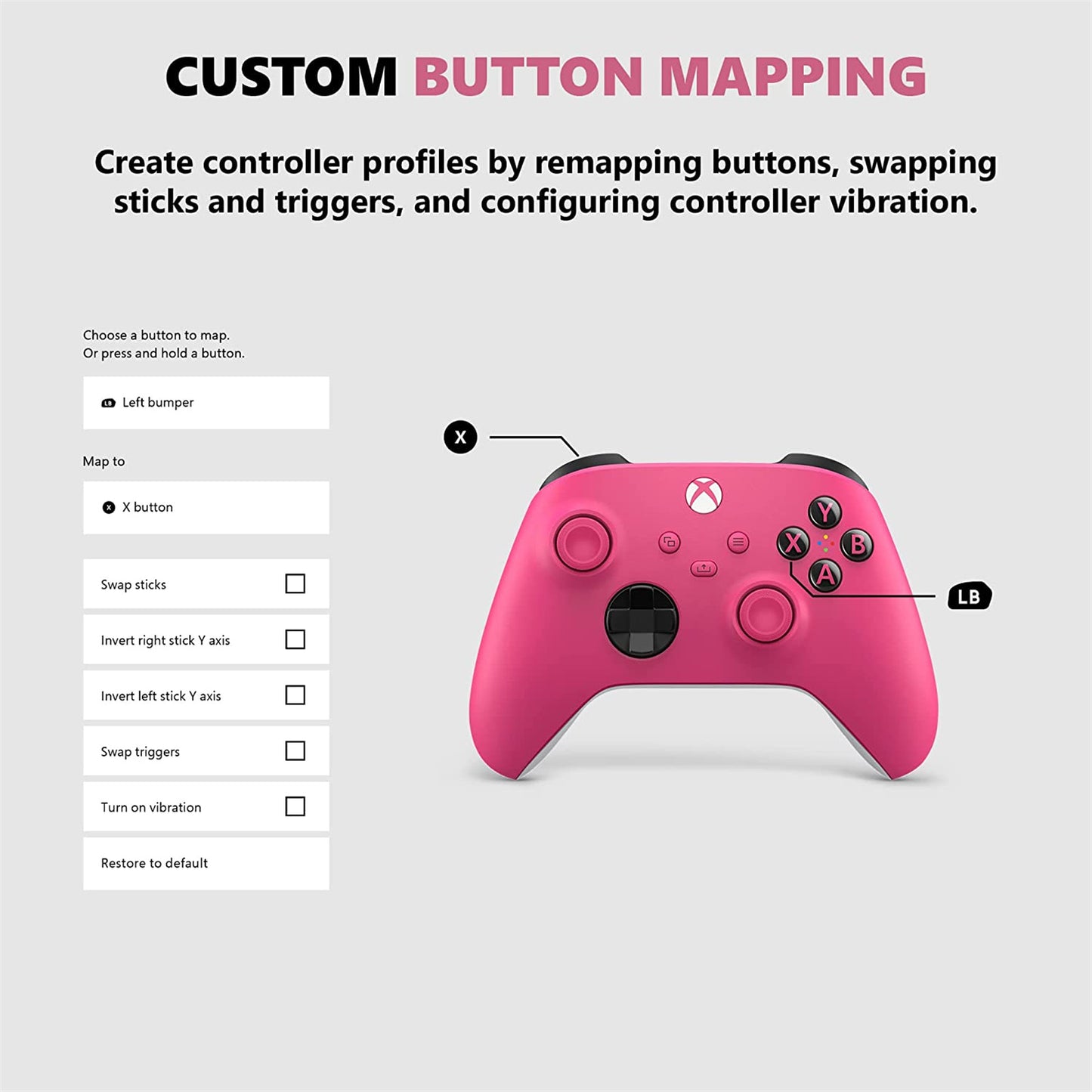 Microsoft Xbox Wireless Controller - Deep Pink for Xbox Series X/S