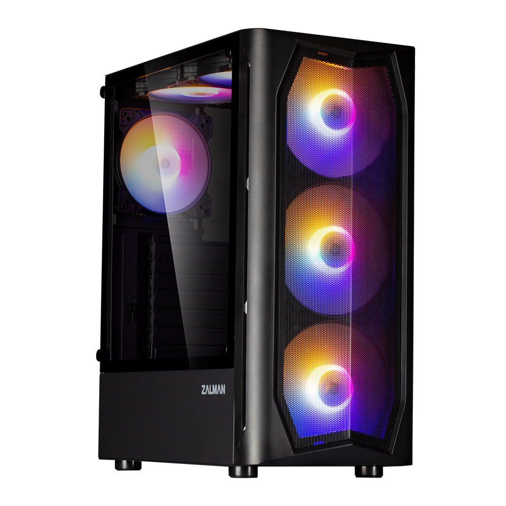Zalman N4 Rev.1 ATX Black Mid Tower Case w/ 4x140mm RGB Fans