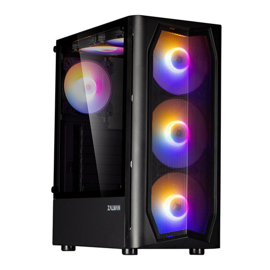 Zalman N4 Rev.1 ATX Black Mid Tower Case w/ 4x140mm RGB Fans