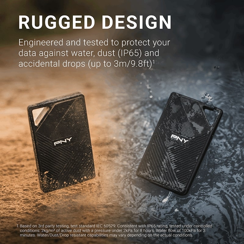 PNY RP60 2TB USB 3.2 Gen 2x2 Type-C Portable External SSD