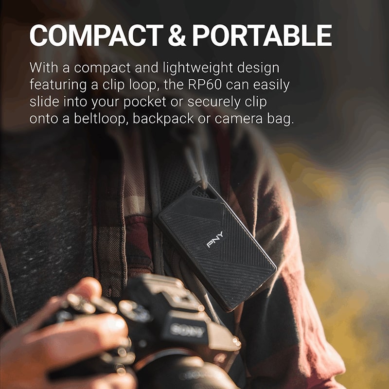 PNY RP60 2TB USB 3.2 Gen 2x2 Type-C Portable External SSD