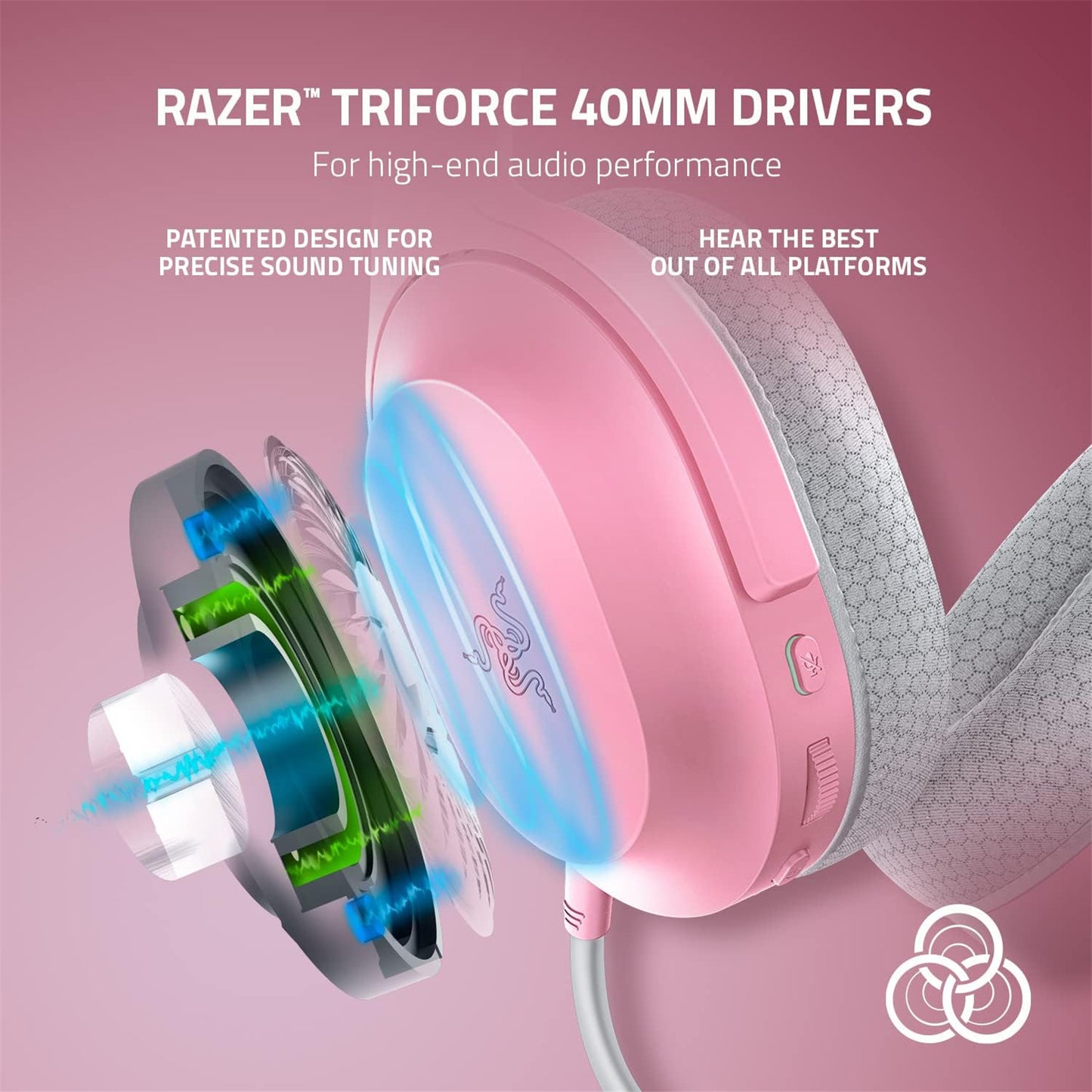 Razer Barracuda X Wireless Multi-Platform Gaming Headset - Quartz Pink