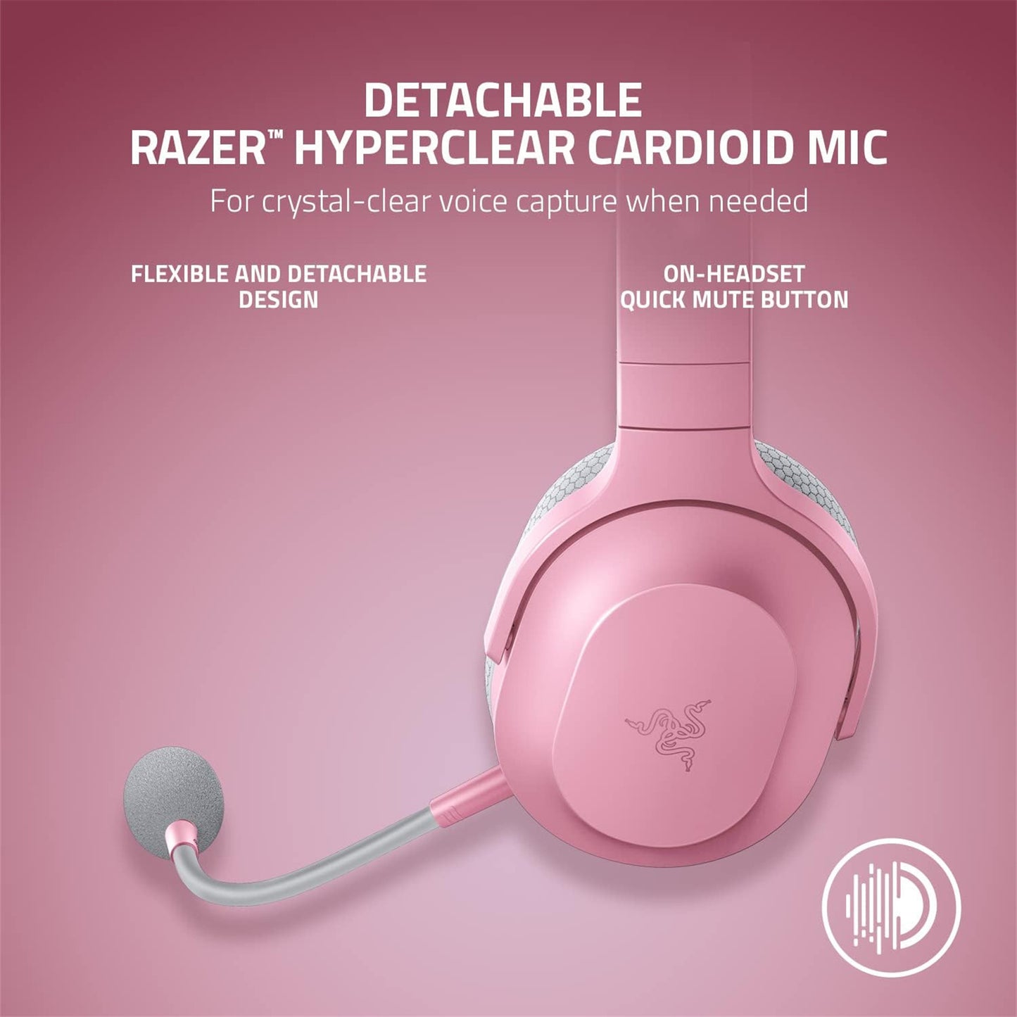 Razer Barracuda X Wireless Multi-Platform Gaming Headset - Quartz Pink