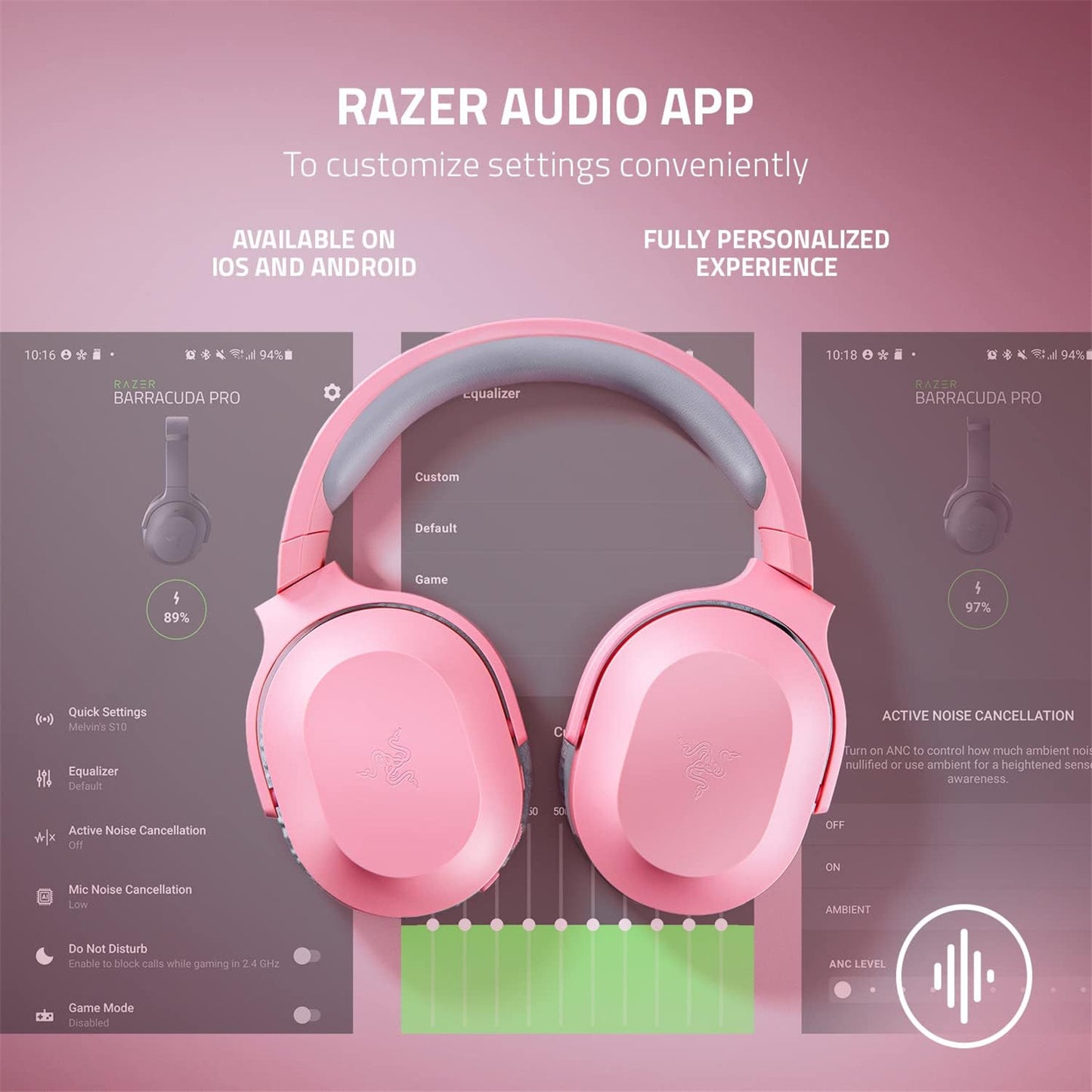 Razer Barracuda X Wireless Multi-Platform Gaming Headset - Quartz Pink