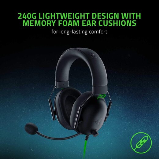Razer BlackShark V2 X Wired Esports Gaming Headset - Black