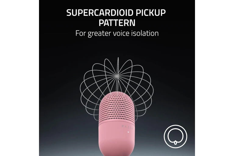 Razer Seiren V3 Mini Ultra-Compact Condenser Microphone - Quartz