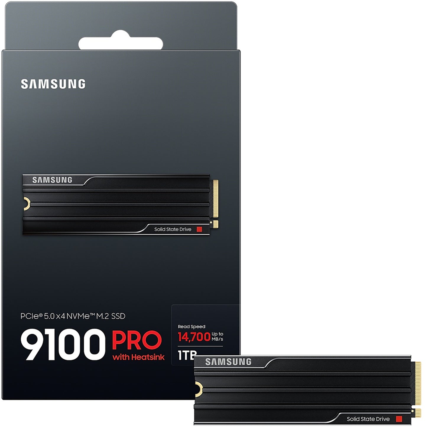 Samsung 9100 Pro with Heatsink 1TB 14700MB/s PCIe 5.0 M.2 NVMe SSD