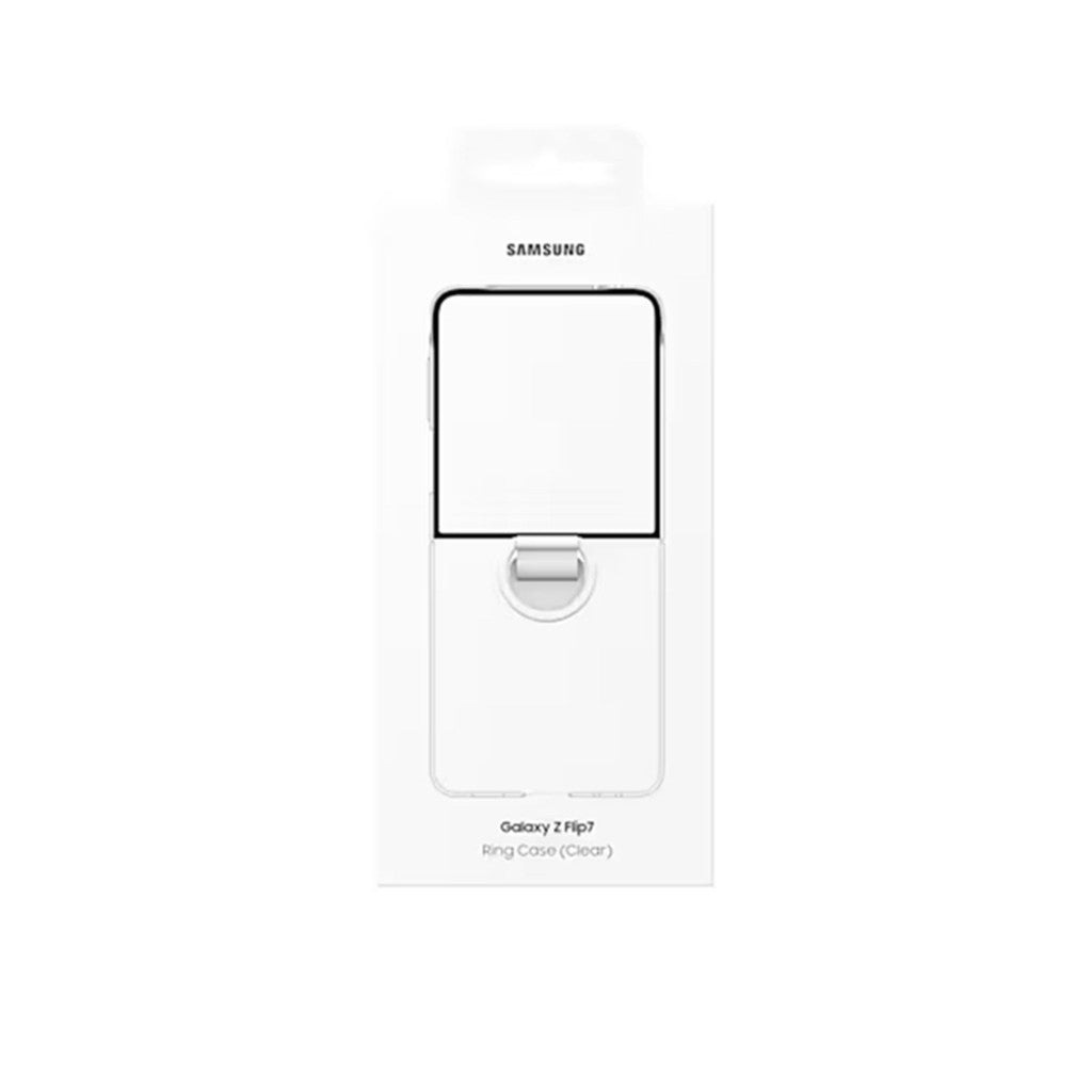 Samsung Galaxy Z Flip7 Ring Case (Silicone) - Clear