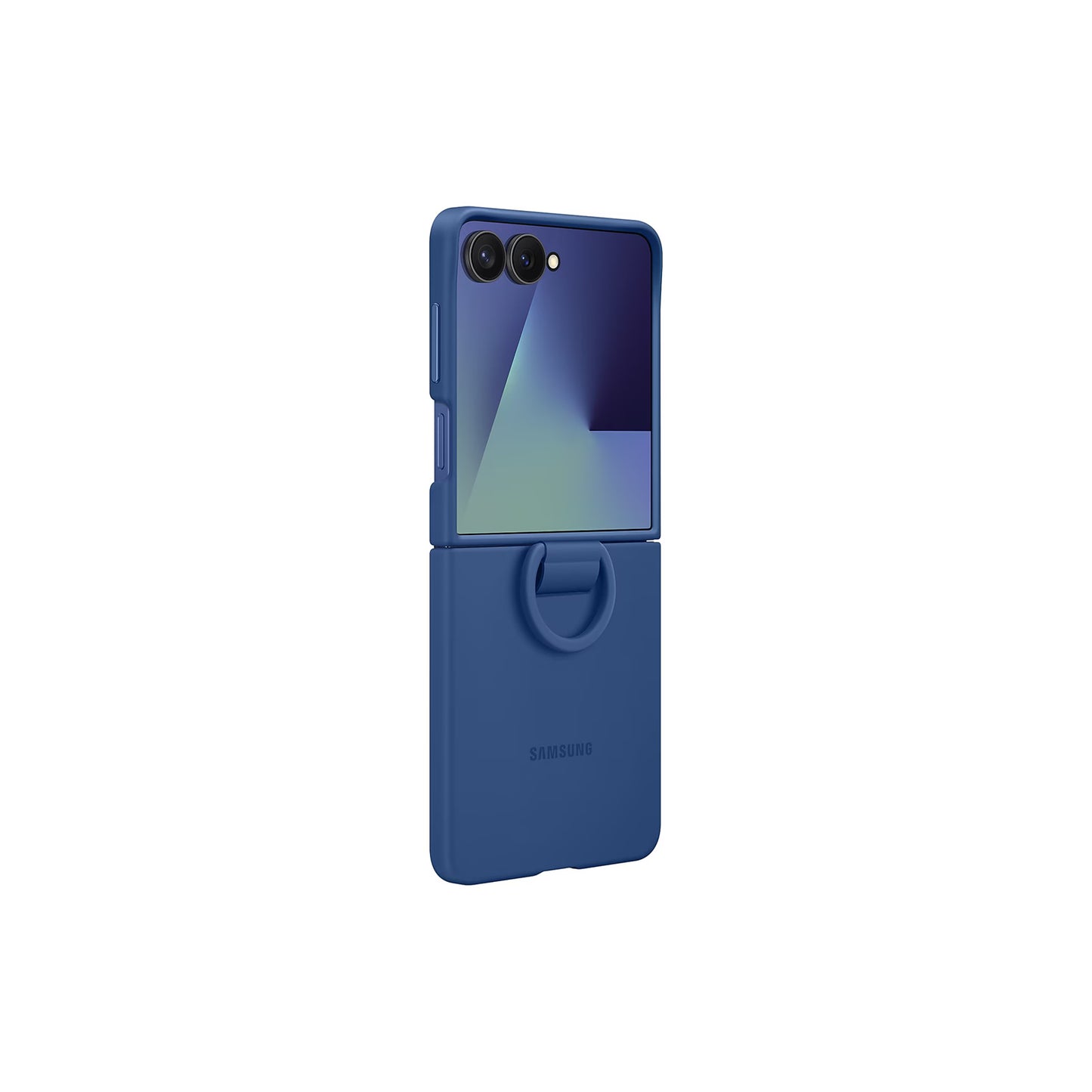Samsung Galaxy Z Flip7 Ring Case (Silicone) - Navy