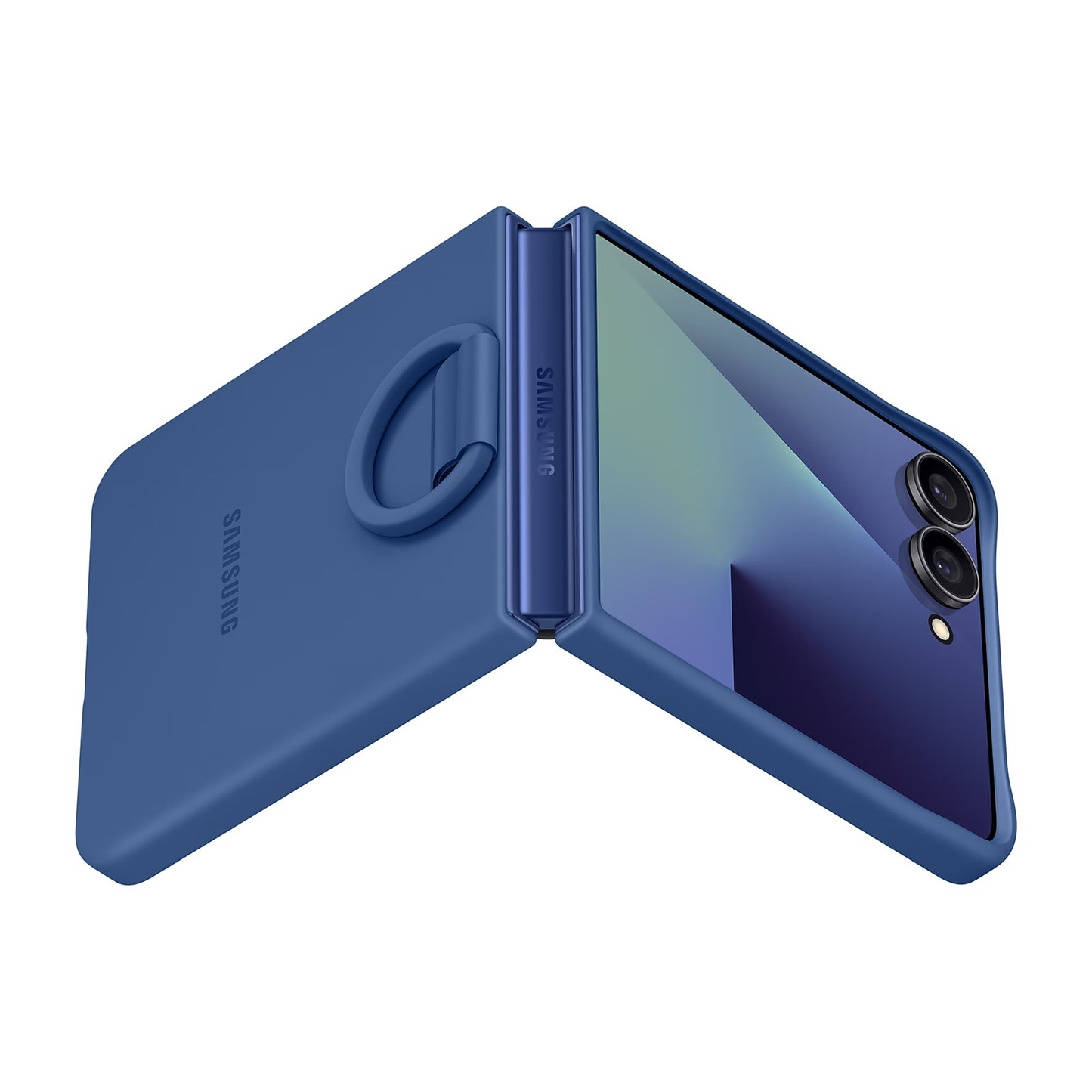 Samsung Galaxy Z Flip7 Ring Case (Silicone) - Navy