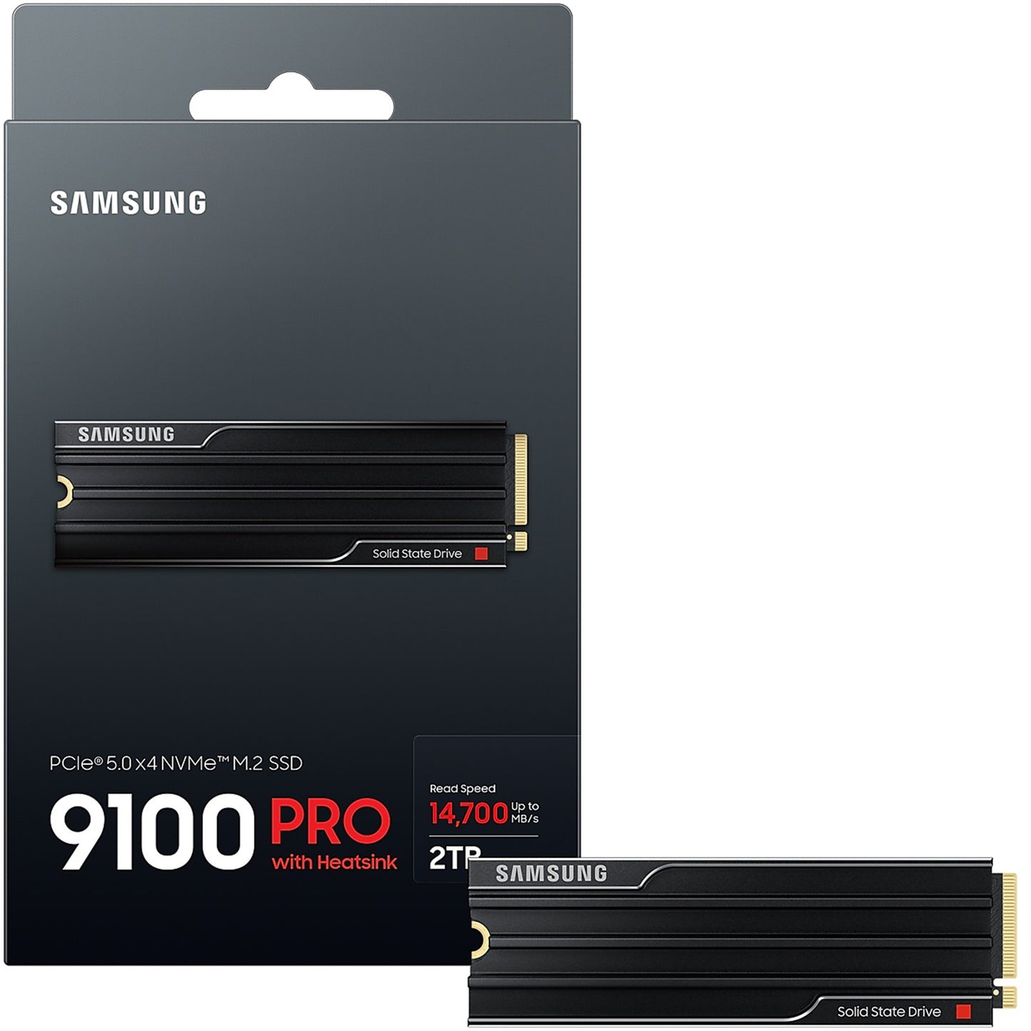 Samsung 9100 Pro with Heatsink 2TB 14700MB/s PCIe 5.0 M.2 NVMe SSD