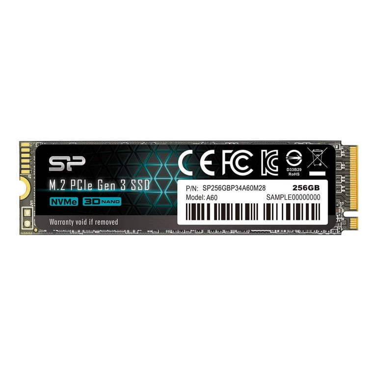 Silicon Power A60 256GB M.2 NVMe SSD 5Yr Wty