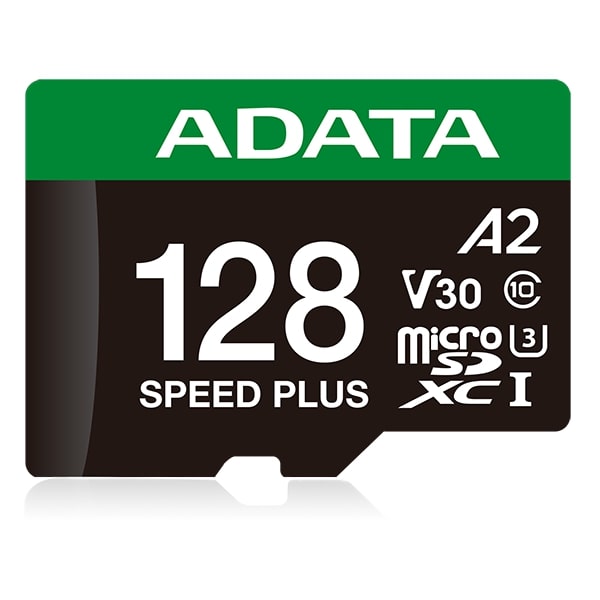 ADATA Speed Plus 128GB U3 A2 V30 microSD Card with Adapter Lifetime Wty