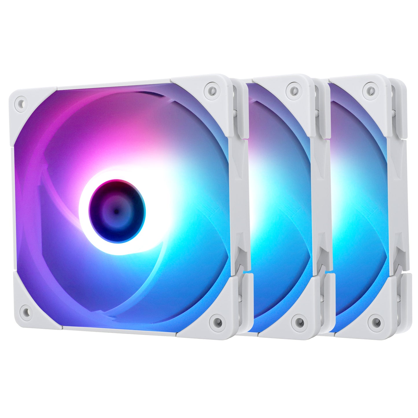 ThermalRight 3 Pack TL-C12W-S 120mm ARGB White Case Cooler Fan