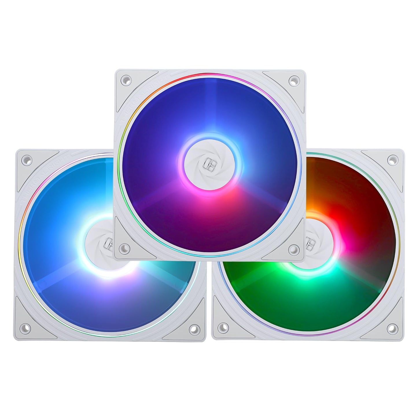 ThermalRight 3 Pack TL-S12W-S 120mm White ARGB Case Cooler Fan