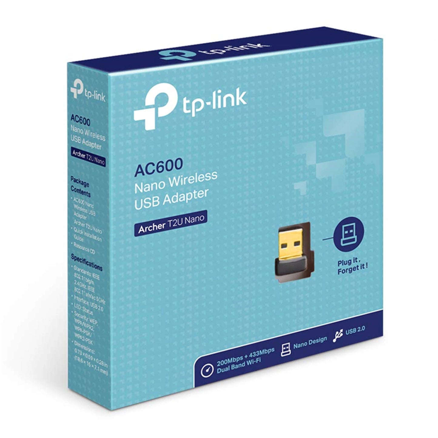 TP-Link Archer T2U Nano AC600 Wireless Dual Band WiFi 5 USB Adapter