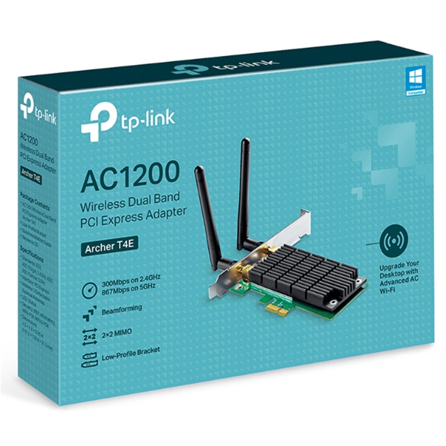 TP-Link Archer T4E (AC1200) Dual-Band WiFi 5 PCIe Wireless Adapter