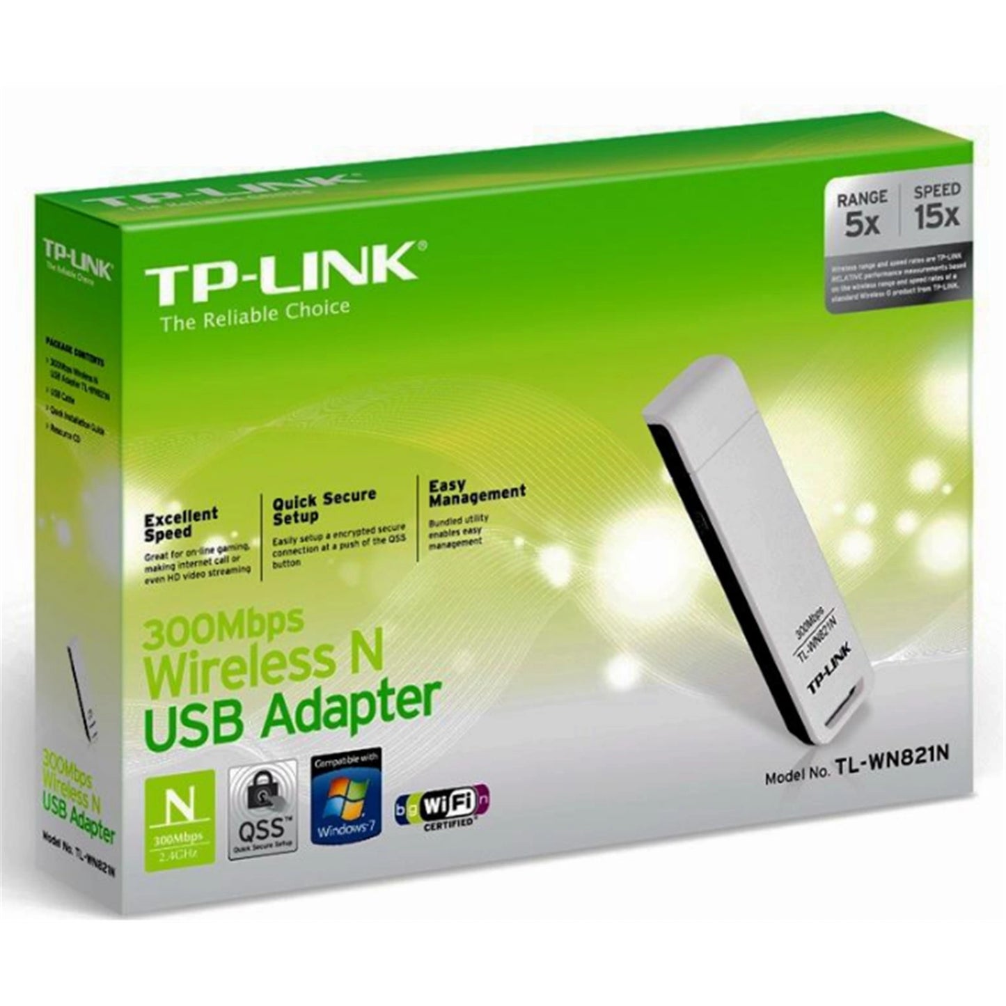 TP-Link TL-WN821N 300Mbps Wireless-N USB Adapter