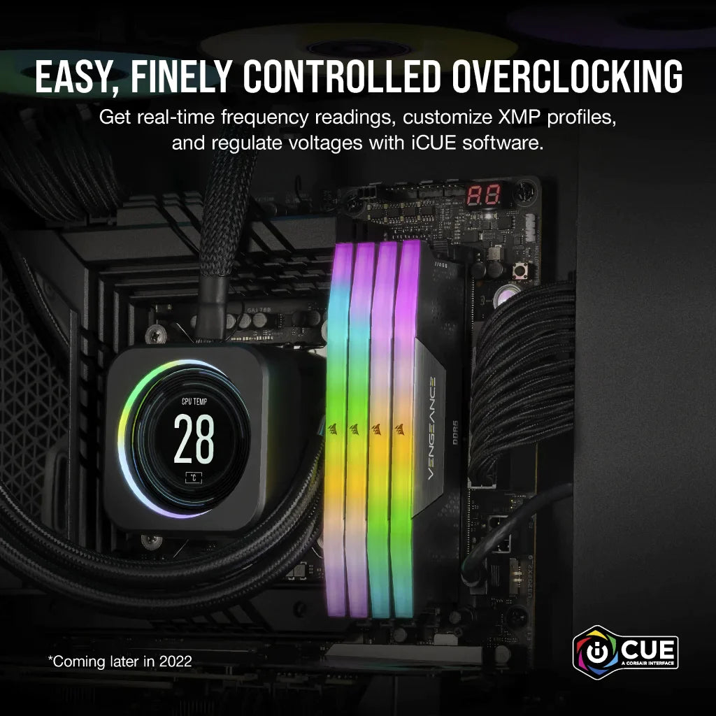 32GB (2x16) 5600mhz CL40 Corsair Vengeance RGB DIMM DDR5 RAM