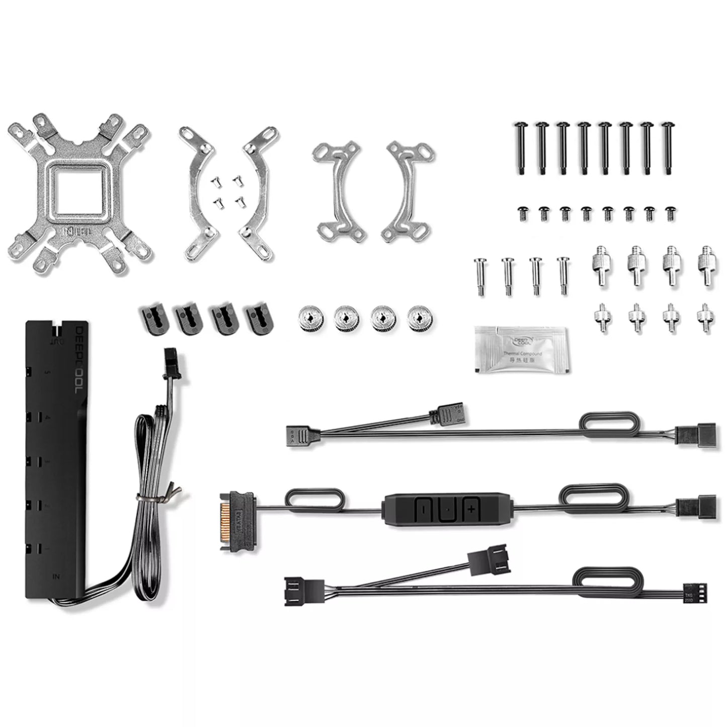 DeepCool Gammaxx L240 240mm ARGB AIO Liquid Cooler w/ Dual 120mm Fan 1Yr Wty