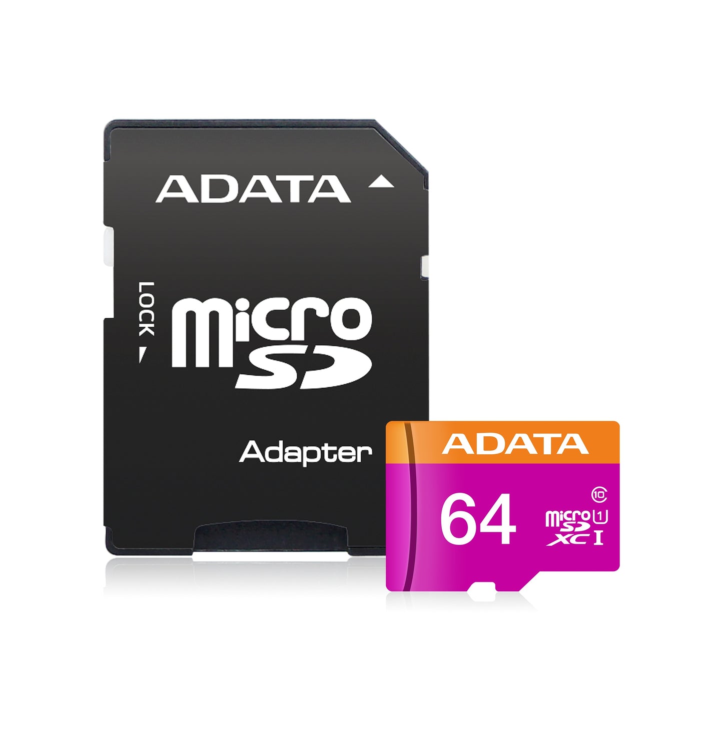 ADATA Premier 64GB microSD V10 Card with Adapter Lifetime Wty