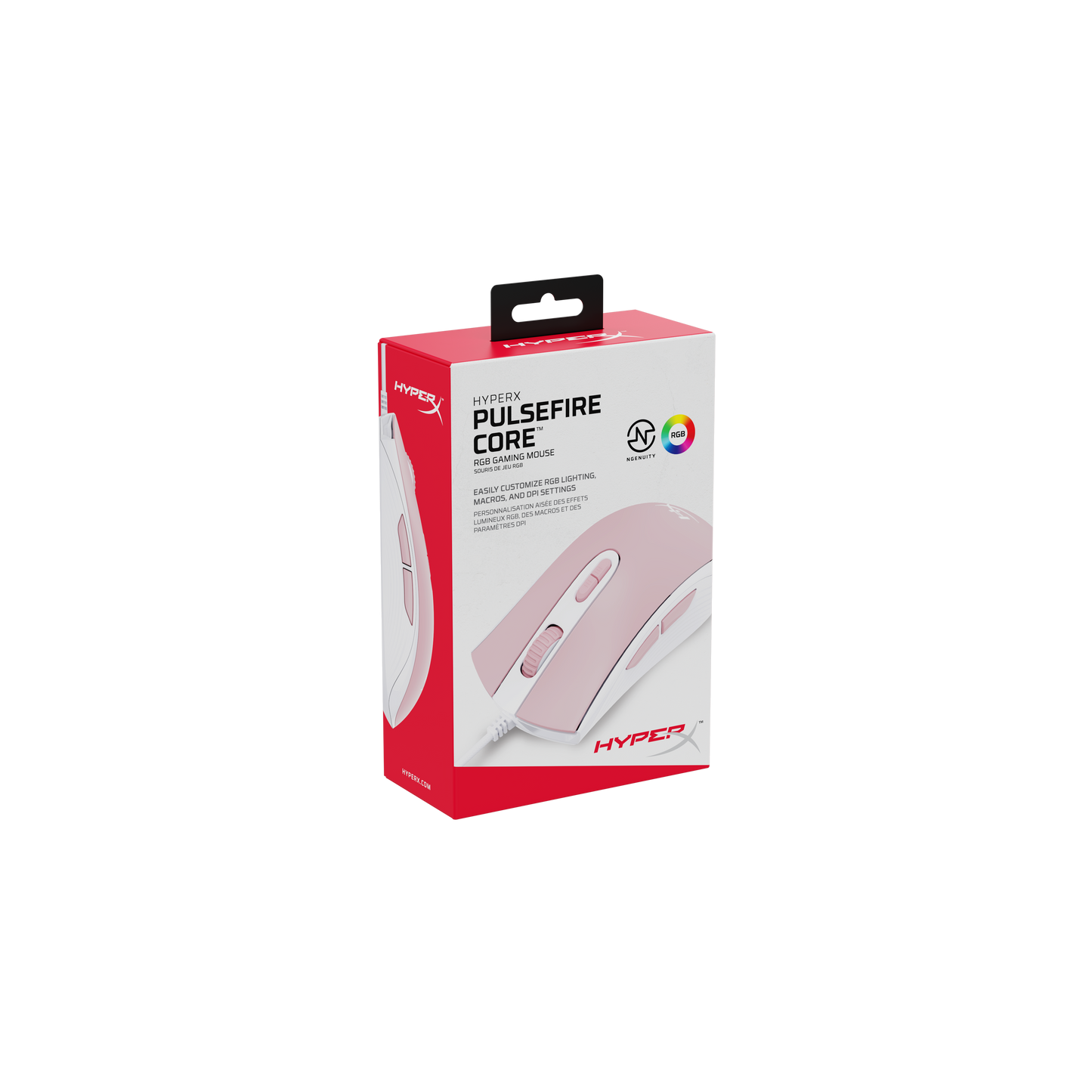 HYPERX PULSEFIRE CORE RGB GAMING MOUSE (Pink/White)