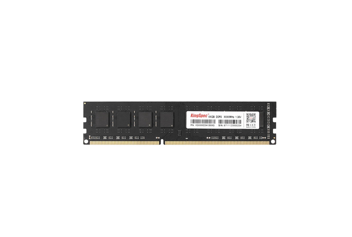 8GB 1600mhz KingSpec DDR3 DIMM RAM 3Yr Wty