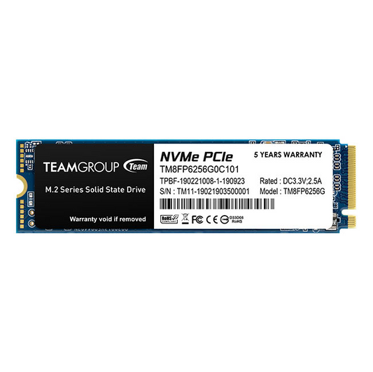 TeamGroup MP33 256GB M.2 NVMe SSD 5Yr Wty