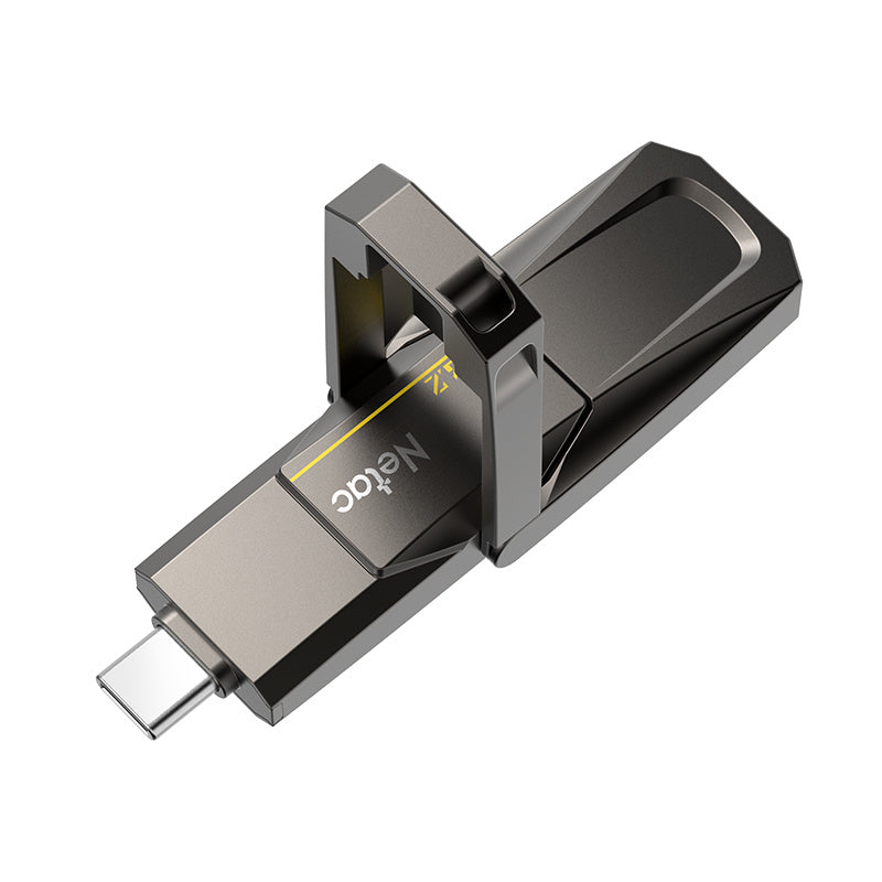 Netac US5 128GB USB3.2 Type-A + Type-C External SSD