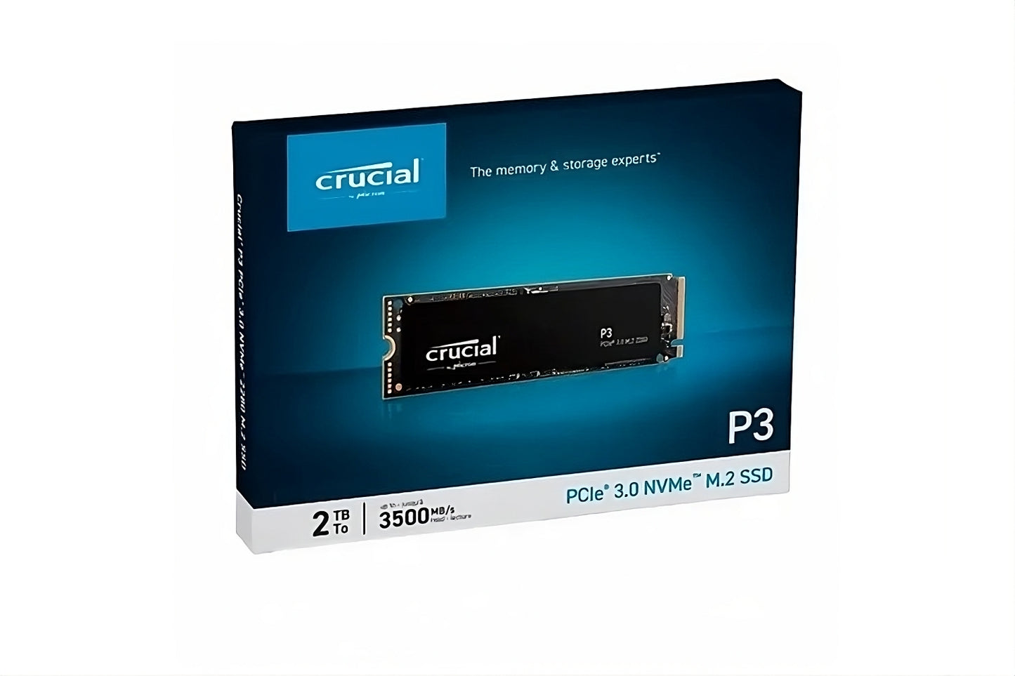 Crucial P3 2TB M.2 NVMe SSD 5Yr Wty