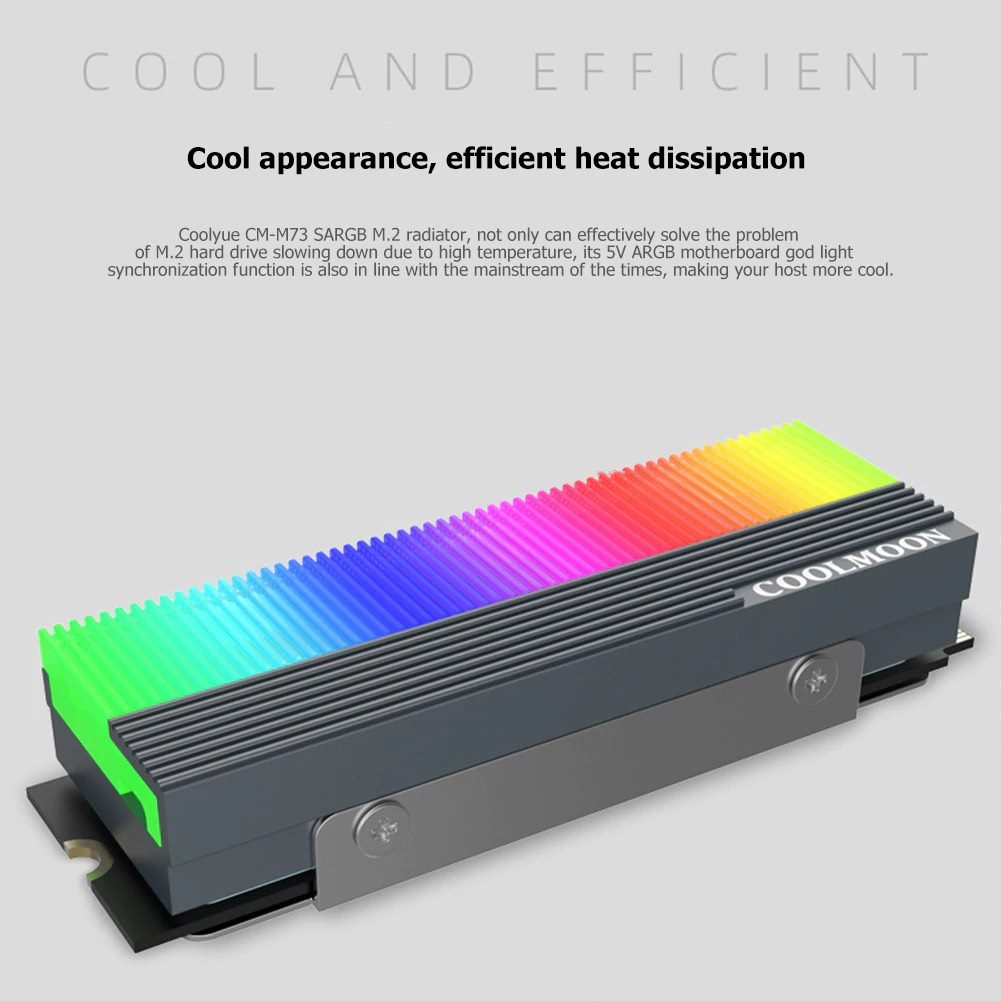 COOLMOON RGB 5V 3PIN M.2 SSD Heatsink