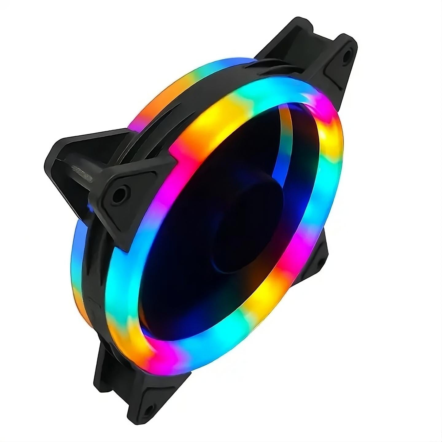 COOLMOON S2 Double Ring 120mm RGB LED PC Case Fan