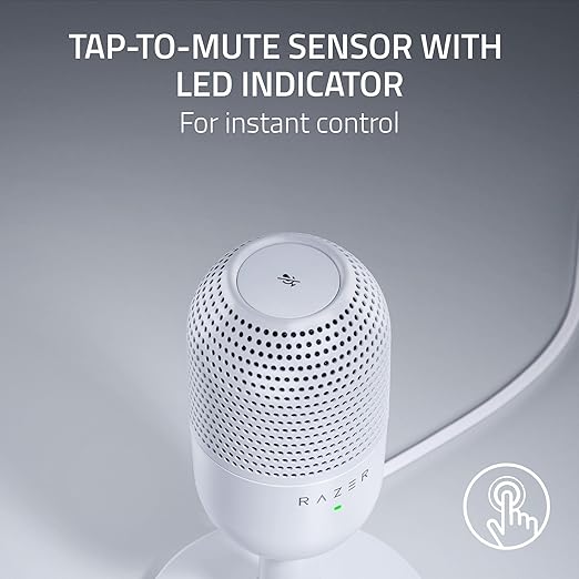 Razer Seiren V3 Mini Ultra-Compact Condenser Microphone - White